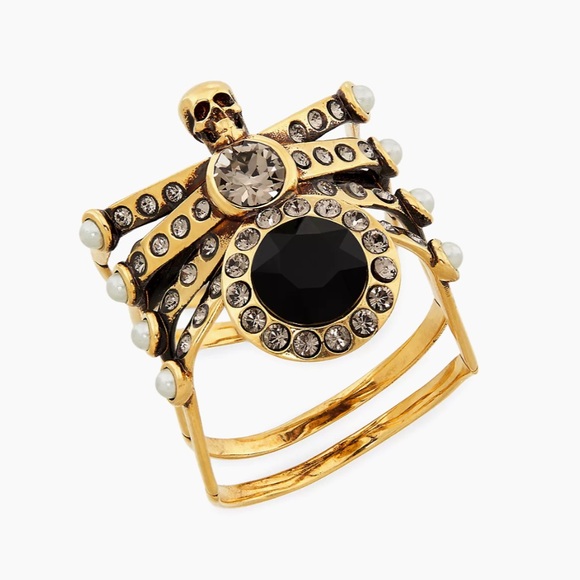 Alexander McQueen Jewelry - Alexander McQueen Spider Goldtone & Crystal Ring